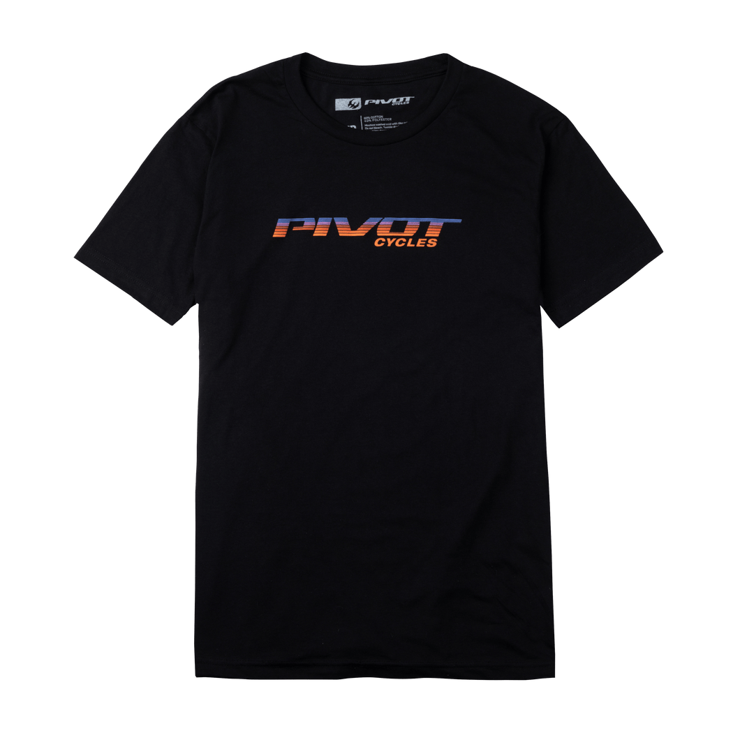 Throwback Stacked Logo Tee - Black