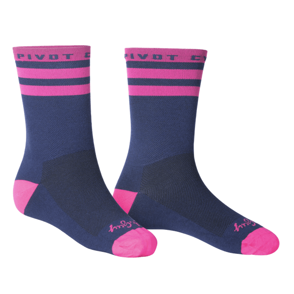 Pivot Cycles Socks - Navy - Pivot Cycles